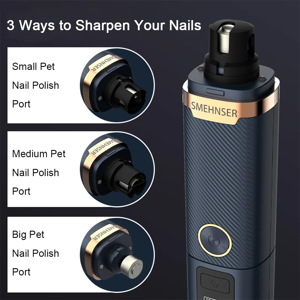 3-Speed USB Rechargeable Electric Nail Grinder
