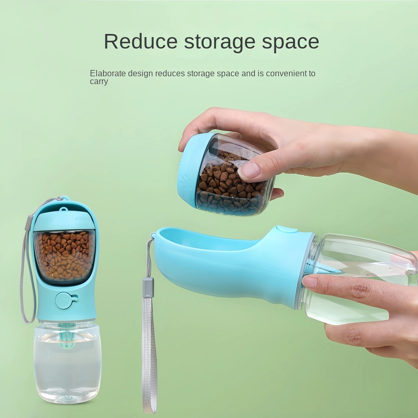 Portable Water Bottle with Storage