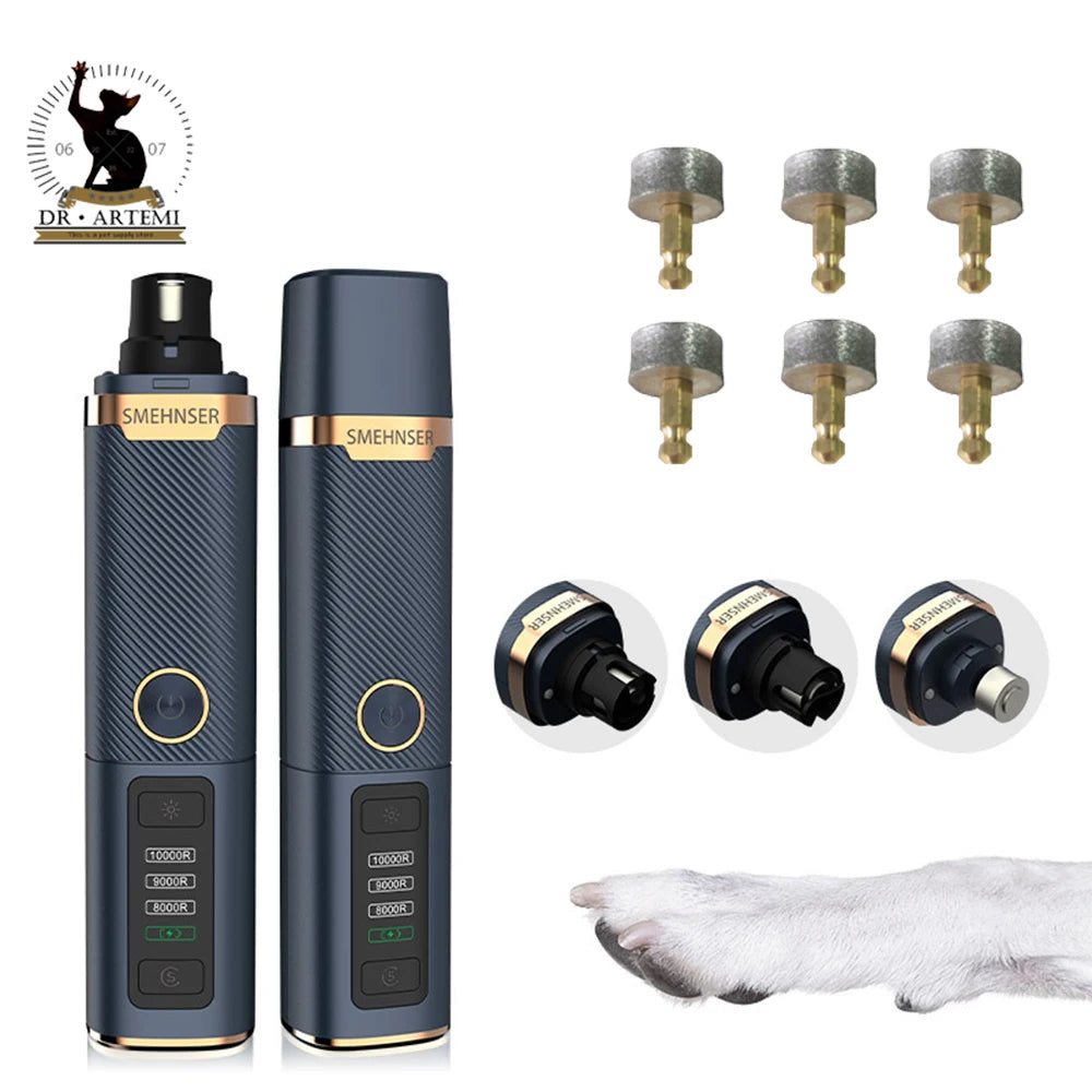 3-Speed USB Rechargeable Electric Nail Grinder