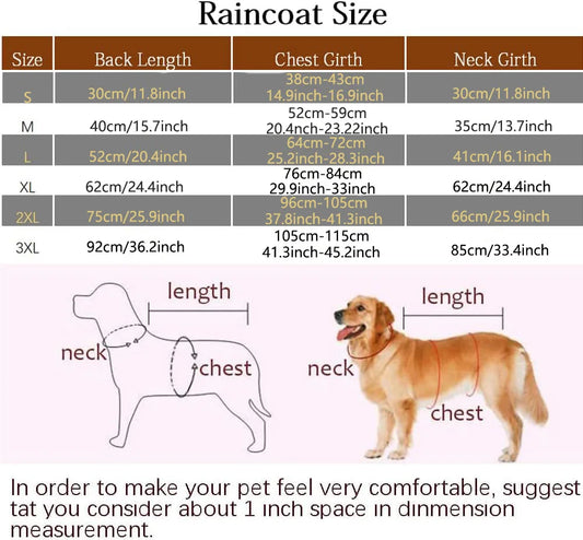 Pet Hooded Raincoat