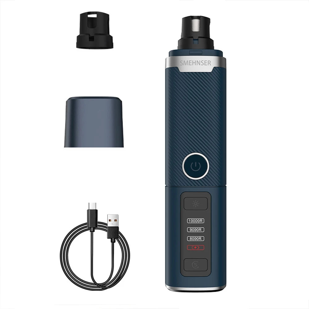 3-Speed USB Rechargeable Electric Nail Grinder