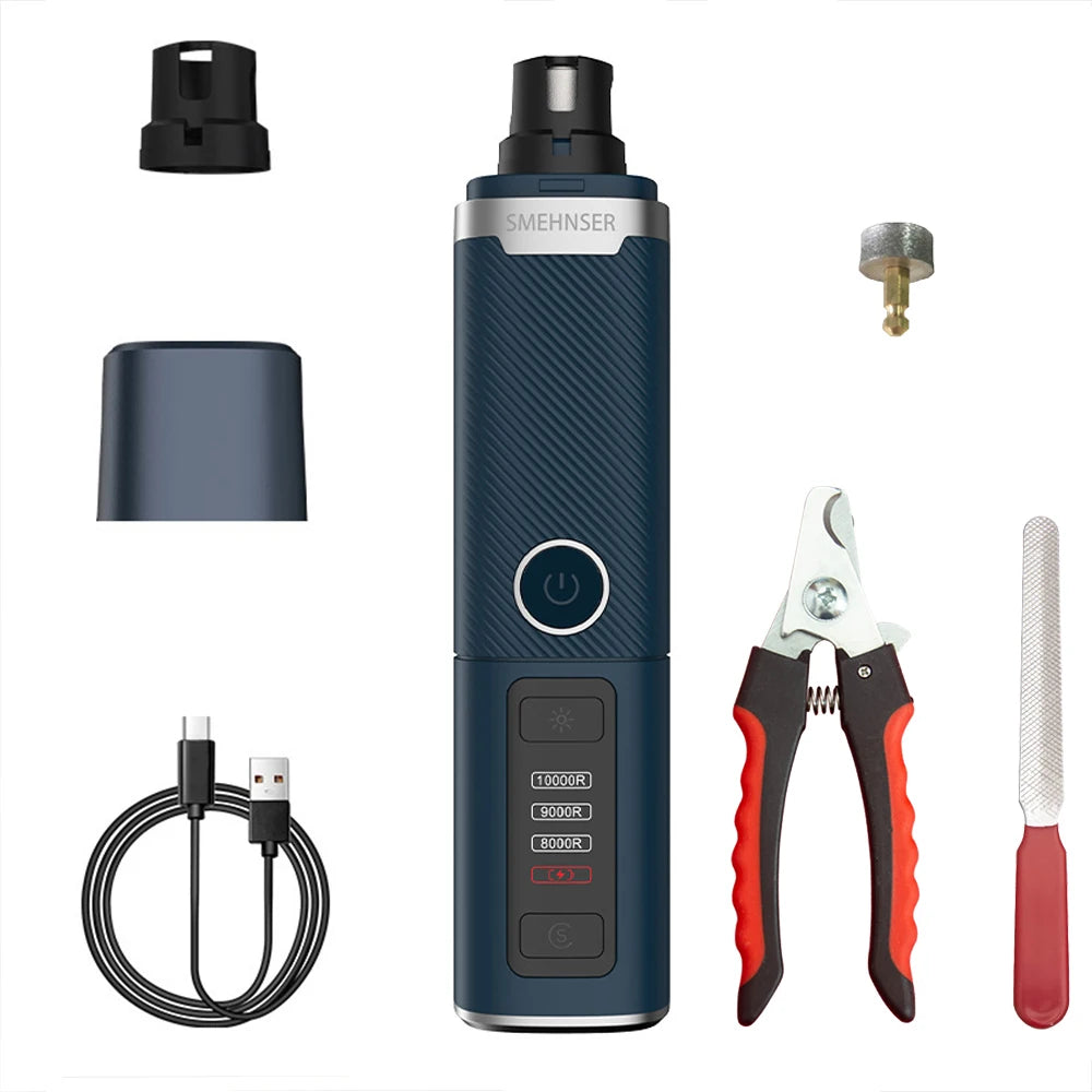 3-Speed USB Rechargeable Electric Nail Grinder