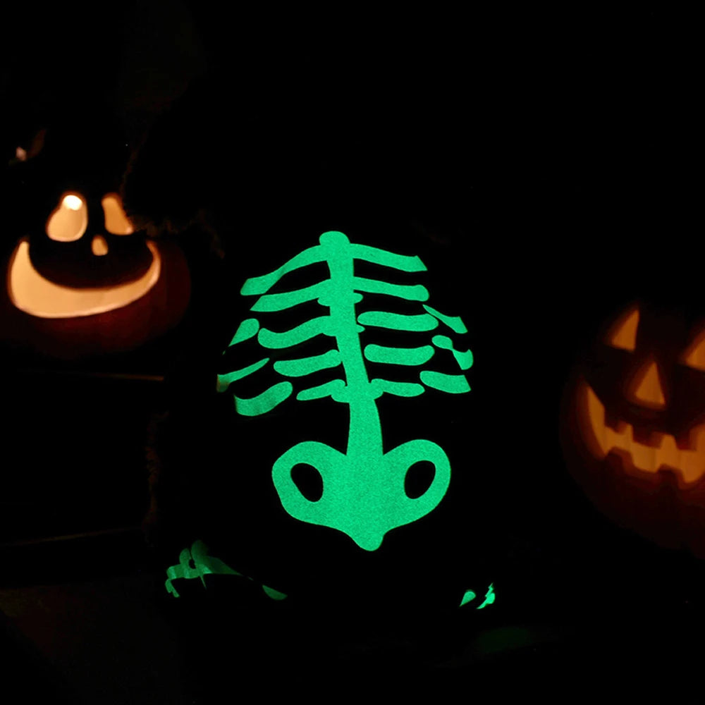 Fluorescence Pet Skeleton Costume